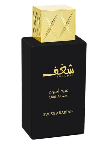 Swiss Arabian Shaghaf Oud Aswad perfume bottle