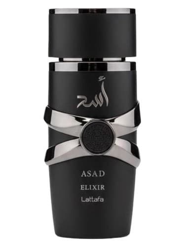 Lattafa Perfumes Asad Elixir perfume bottle
