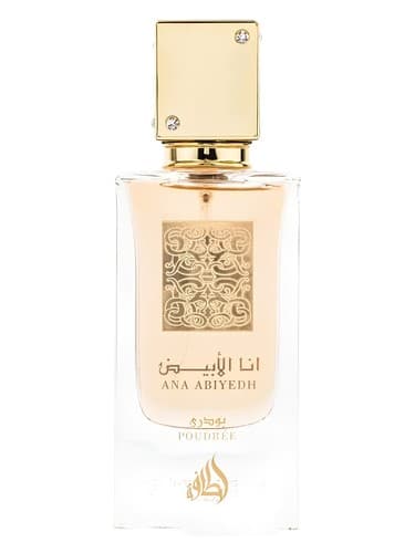 Lattafa Perfumes Ana Abiyedh Poudrée perfume bottle