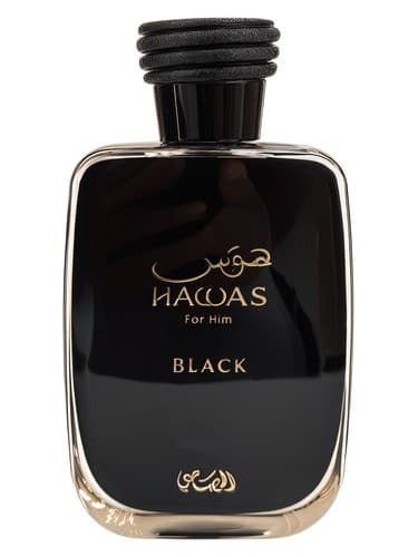 Rasasi Hawas Black perfume bottle