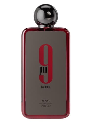 Afnan 9 PM Rebel perfume bottle